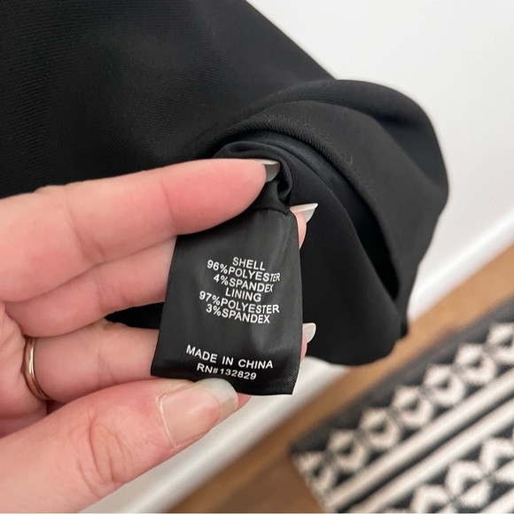 LOVERS + FRIENDS Black Mini Cross Back Dress Size Medium - Picture 7 of 8